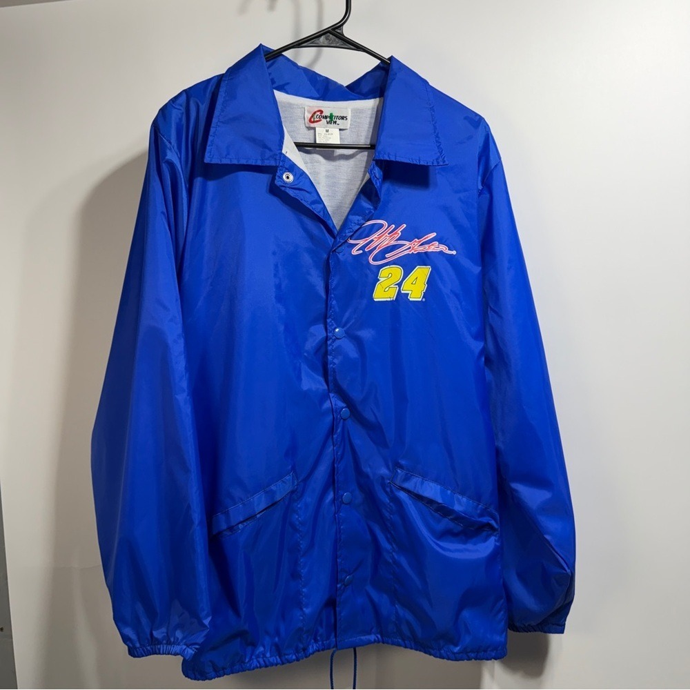 VINTAGE NASCAR Windbreaker‎ Jeff Gordon #24 Jacket Men's Oversized Size Small - Picture 2 of 11